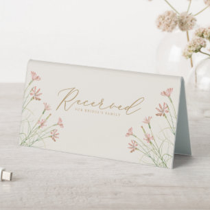 Elegant Charm Creamy Wild Flower Wedding Seating