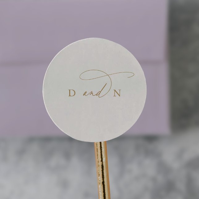 Elegant Charm Ivory Wedding Envelope Seal Stickers (Elegant Charm Ivory Wedding Envelope Seal Stickers)