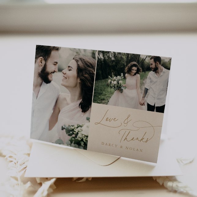 Elegant Charm Ivory Wedding Photo Thank You Cards (Elegant Charm Ivory Wedding Photo Thank You Cards)