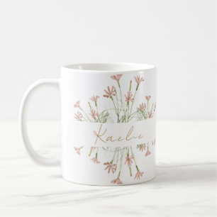 Elegant Charm Wild Flower Wedding  Coffee Mug