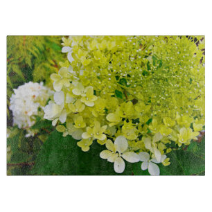 Elegant Chartreuse Green Limelight Hydrangea Cutting Board