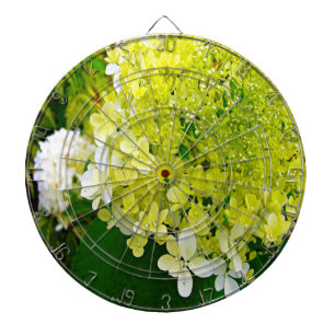 Elegant Chartreuse Green Limelight Hydrangea Dartboard