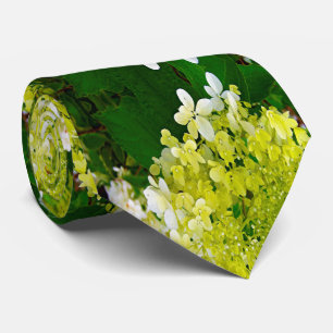 Elegant Chartreuse Green Limelight Hydrangea Tie