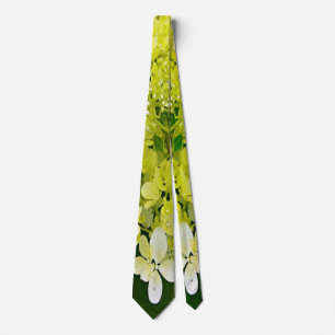 Elegant Chartreuse Green Limelight Hydrangea Tie
