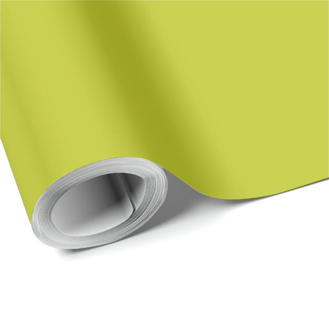 Elegant Chartreuse  Wrapping Paper (Roll Corner)