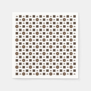Elegant Chequered Pattern Napkin
