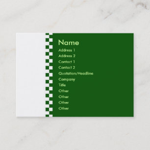 Elegant Chequered Profile Card