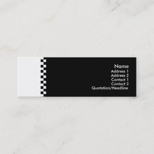 Elegant Chequered Profile Card