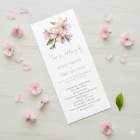 Elegant Cherry Blossom minimal wedding Ceremony