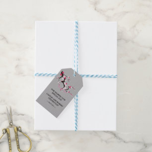Elegant Cherry Blossom Pink floral thank you Gift Tags