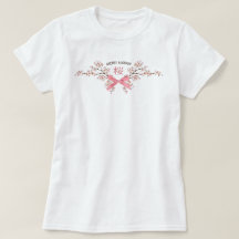 Elegant Cherry Blossom Sakura with Pink Ribbon Bow