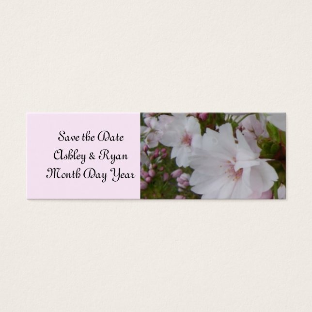 Elegant Cherry Blossom Save the Date (Front)