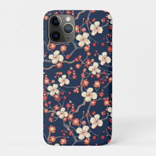 Elegant Cherry Blossom Seamless Pattern (10) iPhone 11 Pro Case