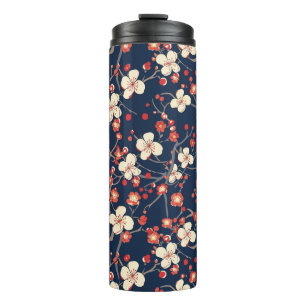 Elegant Cherry Blossom Seamless Pattern (10) Thermal Tumbler