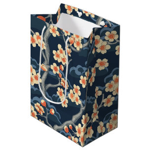 Elegant Cherry Blossom Seamless Pattern (11) Medium Gift Bag