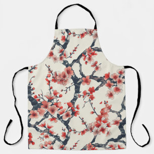 Elegant Cherry Blossom Seamless Pattern (13) Apron
