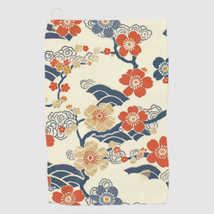 Elegant Cherry Blossom Seamless Pattern (14) Golf Towel