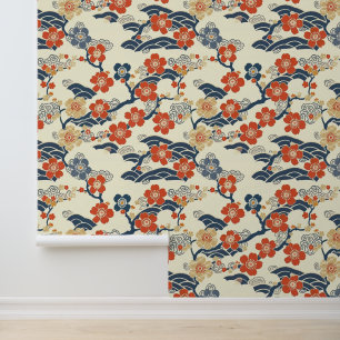 Elegant Cherry Blossom Seamless Pattern (14) Wallpaper