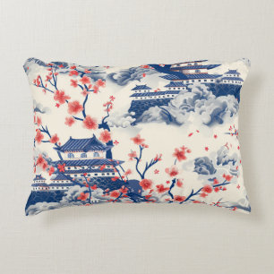 Elegant Cherry Blossom Seamless Pattern (15) Decorative Cushion