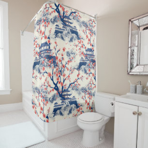 Elegant Cherry Blossom Seamless Pattern (15) Shower Curtain