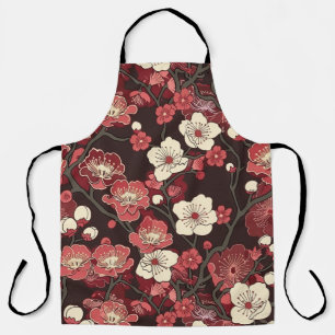 Elegant Cherry Blossom Seamless Pattern (16) Apron