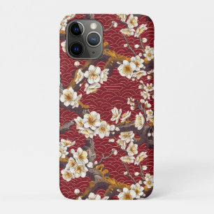Elegant Cherry Blossom Seamless Pattern (17) iPhone 11 Pro Case