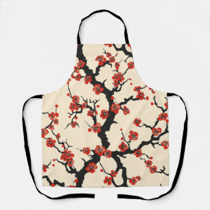 Elegant Cherry Blossom Seamless Pattern (1) Apron