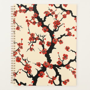 Elegant Cherry Blossom Seamless Pattern (1) Planner
