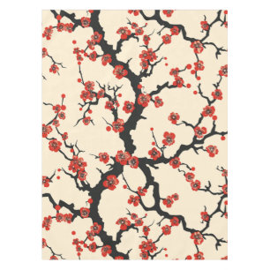 Elegant Cherry Blossom Seamless Pattern (1) Tablecloth