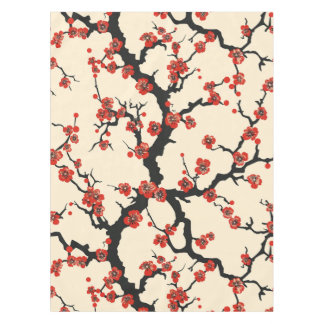 Elegant Cherry Blossom Seamless Pattern (1) Tablecloth