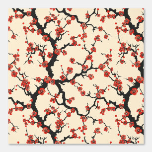 Elegant Cherry Blossom Seamless Pattern (1) Wallpaper