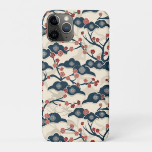 Elegant Cherry Blossom Seamless Pattern (2) iPhone 11 Pro Case