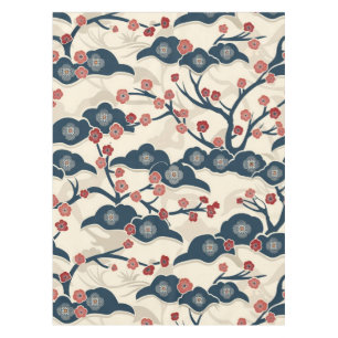 Elegant Cherry Blossom Seamless Pattern (2) Tablecloth