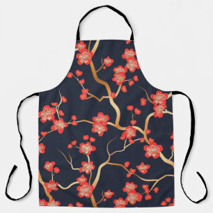 Elegant Cherry Blossom Seamless Pattern (3) Apron