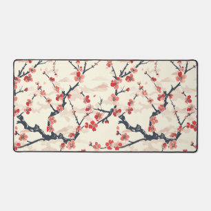 Elegant Cherry Blossom Seamless Pattern (5) Desk Mat