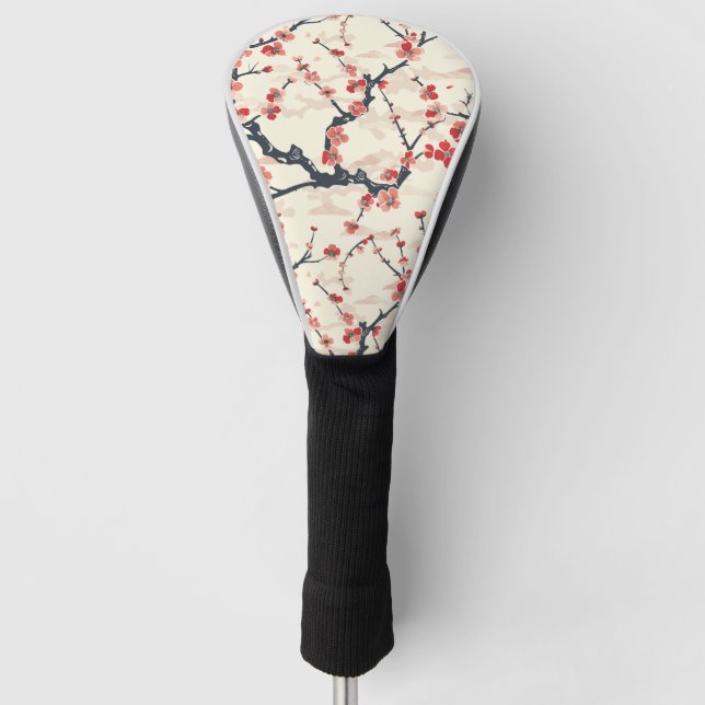 Elegant Cherry Blossom Seamless Pattern (5) Golf Head Cover (Front)