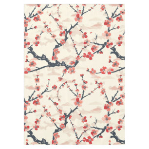 Elegant Cherry Blossom Seamless Pattern (5) Tablecloth