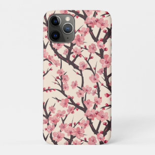 Elegant Cherry Blossom Seamless Pattern (6) iPhone 11 Pro Case