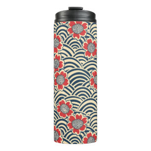 Elegant Cherry Blossom Seamless Pattern (8) Thermal Tumbler