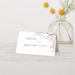 Elegant Cherry Blossom Wedding Place Card