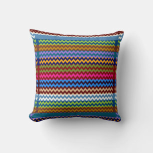 Elegant Chevron Modern Zigzag 7 Cushion