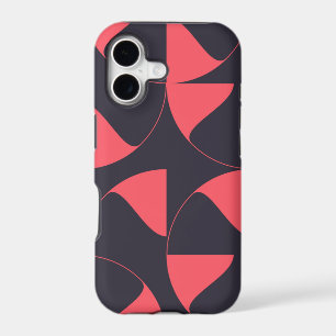 Elegant, chic, abstract circular geometric flowers