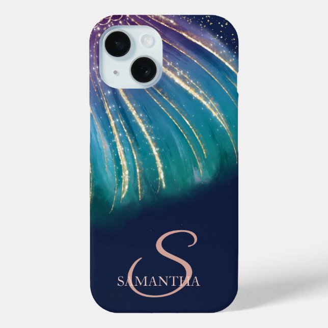 Elegant Chic Abstract,Navy Blue Case-Mate iPhone Case (Back)