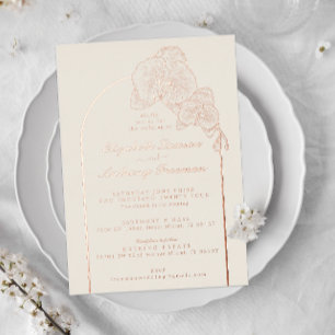 Elegant Chic Arch Gold Orchid Wedding 