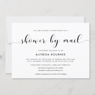 Elegant chic Baby Shower by mail Invitation