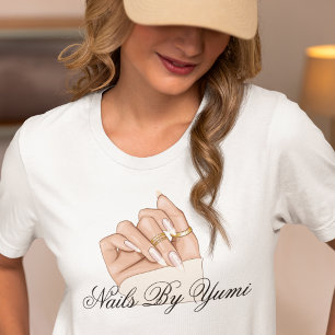 Elegant Chic Beauty Salon Nail Artist Manicurist  T-Shirt