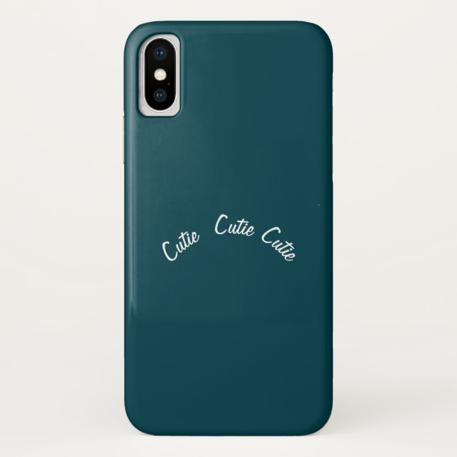   Elegant Chic  Blue Teal Case-Mate iPhone Case (Back)