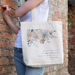 Elegant Chic Blush Watercolor Floral Wedding Tote Bag<br><div class="desc">If you need any further customisation please feel free to message me on yellowfebstudio@gmail.com.</div>