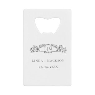 Elegant & Chic botanical crest monogram wedding
