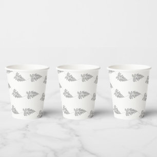Elegant Chic Botanical Leave Line Art Cup